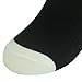 BABIBEAN Unisex Knee High Solid Sport Tube Compression Soccer Socks for Children Black/White (Large(Youth Shoe Size 3Y-6Y), Black&White 23 Or 32 Team Number)