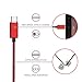 USB TypeC Charging Cable - 10ft LED Light USBC Cable Nylon Braided Cord USB Type A to C Fast Charger for Samsung Galaxy S9,Note 8,S8 Plus,LG V30 V20 G6 G5,Google Pixel,Nexus 6P 5X,Moto Z Z2 (Red)