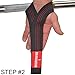 The Ultimate Weightlifting Straps for Wods and Olympic Lifting By Fit Four (Black and Red)