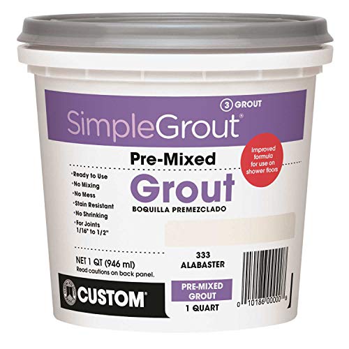 Custom, Alabaster PMG333QT 1-Quart Simple Premium Grout