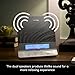 HoMedics Deep Sleep II Therapy Machine | White Noise Device, LCD Screen, Remote, Timer, Dimmer, Dual Speakers | 12 Soothing Nature Sounds, Masks Distractions, 8 Sleep Therapy Programs