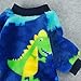Fitwarm Dinosaur Pet Clothes for Dog Pajamas Coat Cat PJS Jumpsuit Soft Velvet Blue Large