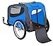 Schwinn Rascal Bike Pet Trailer, For Small and Large Dogs, Lightweight, Tow with Bicycle, Up to 50 lbs. Small, Blue/Grey