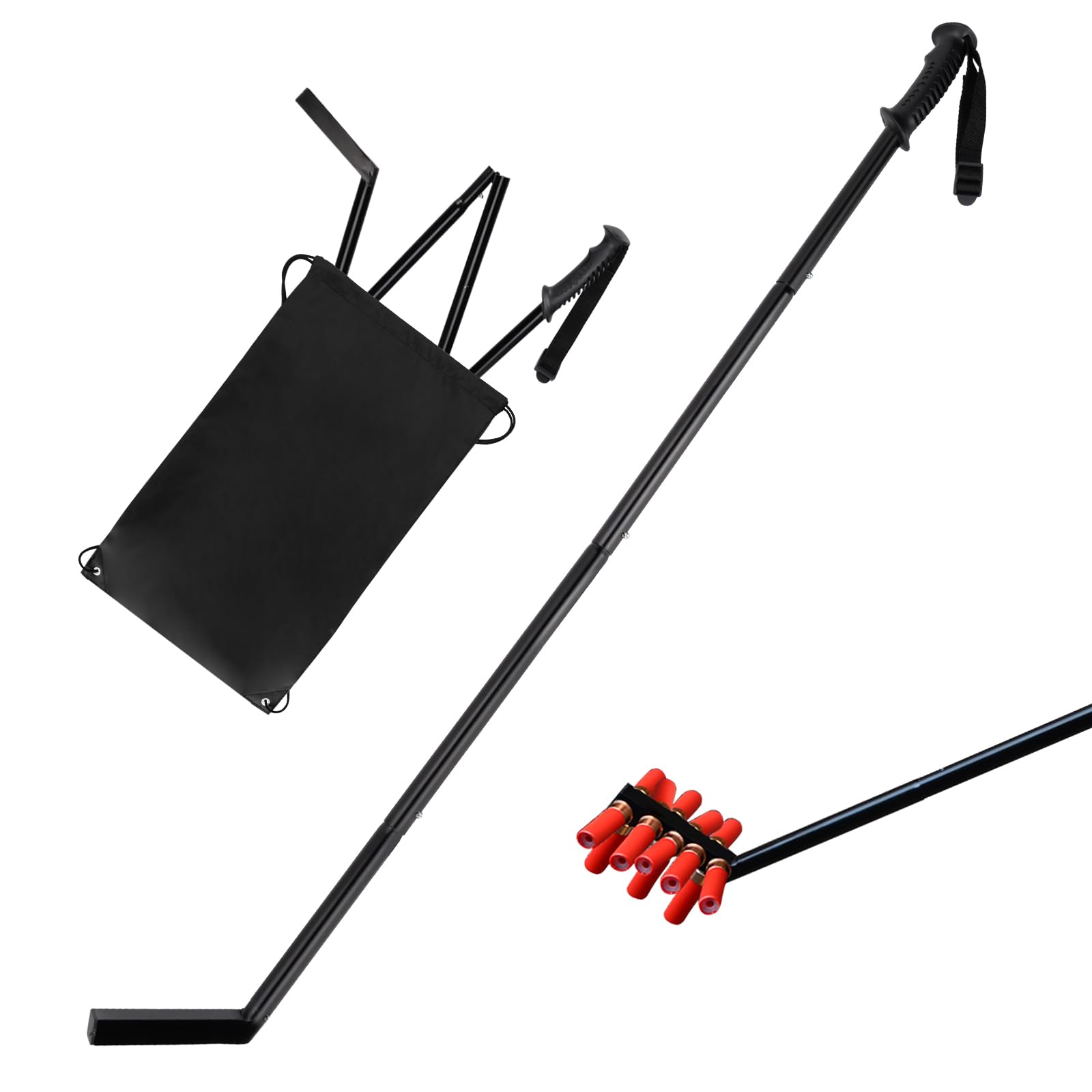 Boosteady Telescopic Magnetic Pickup Tool-12“ to 41" Extendable, Ergonomic Pickup Tool for Cartridges/Screws/Nails &Metal Recovery,Pickup Pole with Carrying Bag