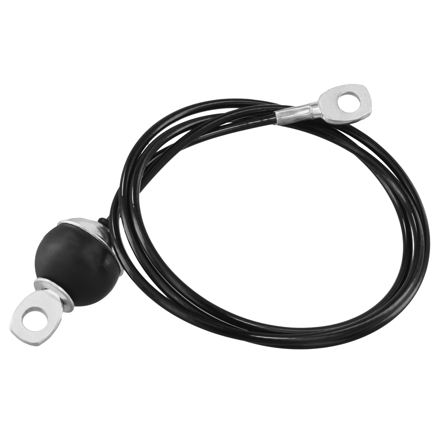QWORK® 1.5 Meters Fitness Steel Cable Pulley Cable with Gravity Ball, Cable Machine Attachment for Home Gym Weight Pulley System