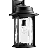 Quorum 7246-11-69 Transitional One Light Outdoor Lantern from Charter Collection in Bronze/Dark Finish,