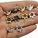 iloveDIYbeads 60pcs Mixed Antique Silver Bronze Gold 3D King Crown Loose Spacer Bead,Craft Supplies Crown Charms for Jewelry Making Accessory Findings (M264)