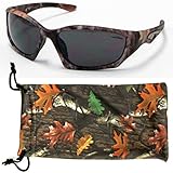 VertX Mens Camouflage Sunglasses Sport Fishing Hunting Outdoor Free Camo Pouch