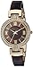 Anne Klein Women's Premium Crystal Accented Gold-Tone and Tortoise Resin Bangle Watch