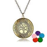 Satr and Sea Vintage Life of Tree Locket Album Pendant Necklace