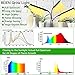 Grow Light for Indoor Plant,BEIEN 60W 144 LED Auto ON/Off Timer Full Spectrum Plant Lights 3/6/12H Cycle Timing Stepless Dimmable Brightness 4 Switch Modes,Tri Head Adjustable Gooseneck