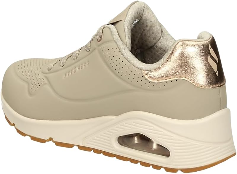 Uno Golden Air Scarpe da Ginnastica da Donna, Taupe Durabuck/Silver Trim, 39 EU — foto 2 di 6