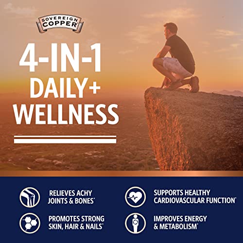 Sovereign Copper BioActive Copper Hydrosol, Daily+ 4in1 Wellness