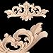 BloomingJS Wood Carved Corner Onlay Applique Frame Decoration Furniture Unpainted Home