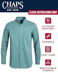 Chaps Men's Long Sleeve Button-Down Shirt - Classic