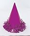 Assorted Color Fringed Foil Deluxe Party Hats - 6 Count - Fun & Festive Headwear for Celebrations and Events
