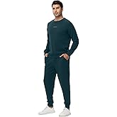 WiWi Men's Tracksuit Athletic Sweatsuits Long Sleeve 2 Piece Outfit Running Jogging Casual Loungwear Sport Suit Sets S-XXL