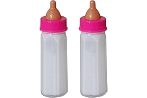 2 PCS Milk Bottle Doll Bottle Disappearing Milk Doll Disappearing and Juice Pretend Play Feeders Accessories 12ml Halloween C