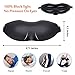 LANBENA Sleep Mask, 3D Sleeping Eye Mask for Men Women, Super Soft and Comfortable, 100% Block Out Light Sleeping Mask for Travel, Shift Work, Naps (Black)
