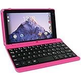 RCA Voyager Pro 7 inch Tablet (Touchscreen) with Keyboard Case - Android 6.0 (Marshmallow) -16 GB Storage Memory - PINK