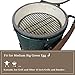 KAMaster 15 in Round Cooking Grate Porcelain Coated Steel Wire Charcoal Cooking Grid Grate BBQ Smokey Grill Enamel Grates Replacement for Grill Dome Medium Big Green Egg Kamado Joe Classic