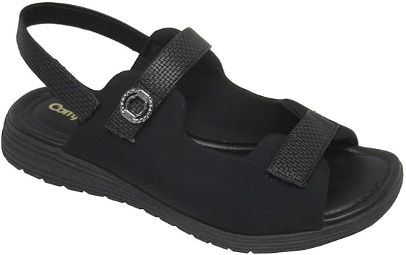 sandália comfortflex tiras preta