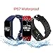 MGcool Fitness Tracker Smart Band Continuous Heart Rate Monitor, B3 Activity Tracker Swim Waterproof Bracelet Sleep Monitor, Smart Watch Sport Stopwatch 2 Straps Black Blue