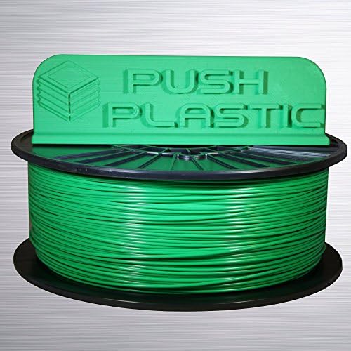 Push Plastic 1.75mm Green PLA 3D printer filament 1kg (2.2 lbs) USA MADE