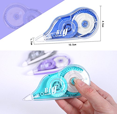 Original Correction Tape, 12 Meters Long Tape, 6-Pcs