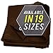 Tarp Cover Brown/Black Heavy Duty 8'X10' Thick Material, Waterproof, Great for Tarpaulin Canopy Tent, Boat, RV Or Pool Cover (8X10 Heavy Duty Poly Tarp Brown/Black)
