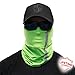 S A CO Official REFLECTIVE ELECTRIC GREEN Face Shield, Perfect for All Outdoor Activities, Protects Face Against the Elements