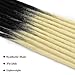 Noverlife 10 Strands 50cm/20″ Black to Blonde Dreadlock Extensions, Single Ended Crochet Synthetic Dreadlocks Accessories, Jamaica Punk Hip-Hop Reggae Hair Braiding Wig Faux Locs for Fashion Men Womenthumb 3
