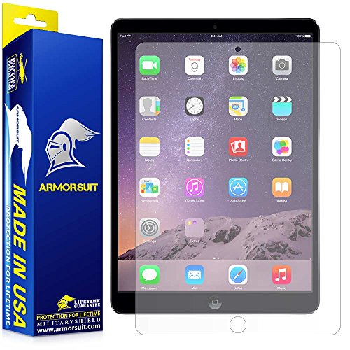 iPad Pro 12.9" Anti-Glare Screen Protector (2017 & 2015 Model) by ArmorSuit MilitaryShield Lifetime Replacements - Anti-Bubble Matte Screen Protector for Apple iPad Pro 12.9"