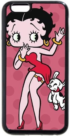 UniqueBox Customized Black Soft Rubber(TPU) Betty Boop iPhone 6+ Plus 5.5 Case, Only fit iPhone 6+ (5.5")