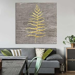 Square Yellow Fern Wood Effect
