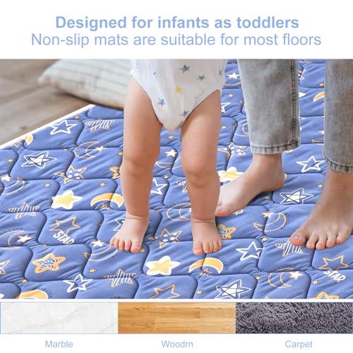 Premium Foam Baby Play Mat 79" X 71", Extra Large Activity Playmats for