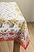 Maison d' Hermine Table Cloth Rectangle Table 100% Cotton 54 x 72 Inches Tablecloth Reusable Decorative Everyday Use for Dining Room, Farmhouse, Home, Party, Festive & Wedding - Bagatelle