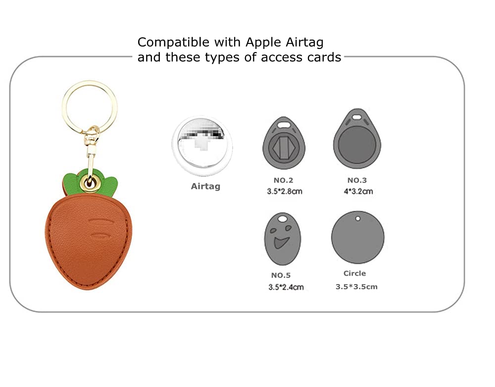 Tomcrazy 3in1 Cute Protective Case for Apple Airtag