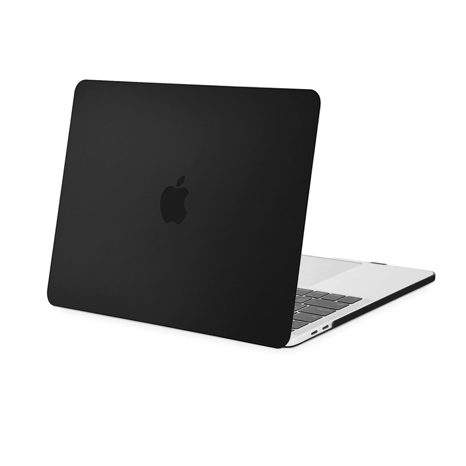 MOSISO Compatible with MacBook Pro 15 Case 2019 2018 2017 2016 Release A1990 A1707 with Touch Bar and Touch ID, Plastic Hard Case Shell Cover, Black
