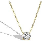 FZAMJGX CZ Necklace for Women 18K Gold Plated Cubic Zirconia Pendant Necklaces Gold Chains Chokers