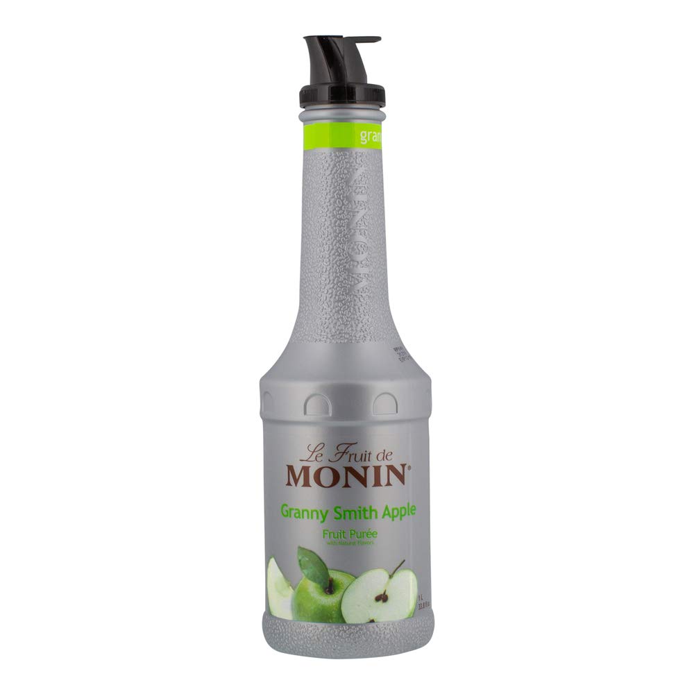 Monin Granny Smith Apple Syrup, Tart and Sweet, Great