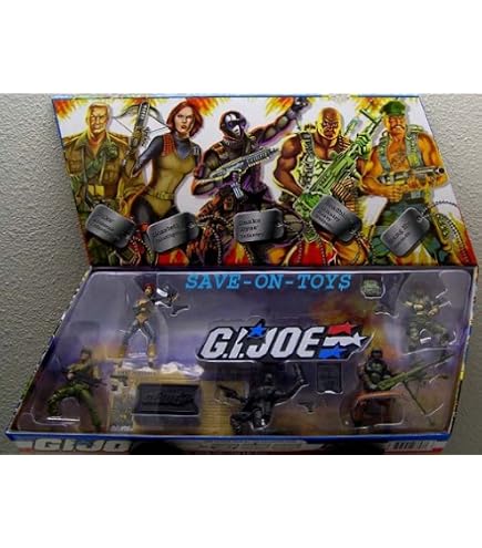 GI Joe Hasbro 25th Anniversary, Set 2 Action Figure Da Collezione (3.75 Inch) Con Fumetto: Falcon E Nemesis Enforcer, Edizione 2008, Raro