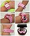 Kids Watches Girls Boys Digital 7-Color Flashing Light Water Resistant 100FT Alarm Gifts for Girls Boys Age 4-10 481 (Pink-w)