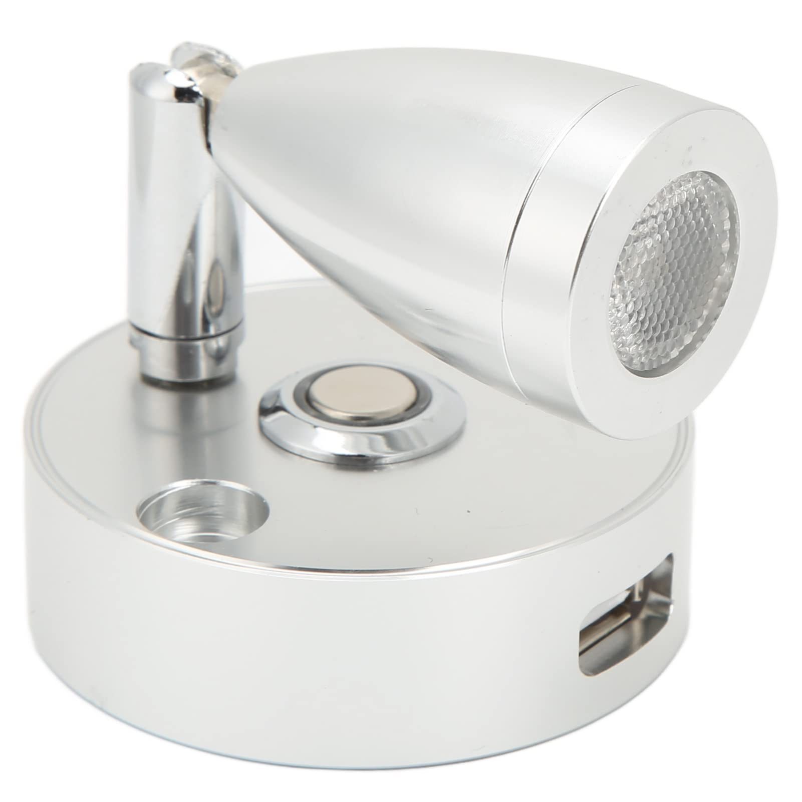 LED Bedside Lamp, Rustproof 12V‑24V Adjustable Angle RV Reading Light USB Charging Aluminium Alloy for Yacht for Marine