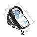 TOPTREK Cycling Bicycle Bike Front Frame Bags Phone Mount Holder For iPhone 7 Plus/iPhone 6s/Galaxy Note2/Galaxy S5 Cellphone Below 5.5 Inch Waterproof Top Tube Handlebars Bag (sliver)