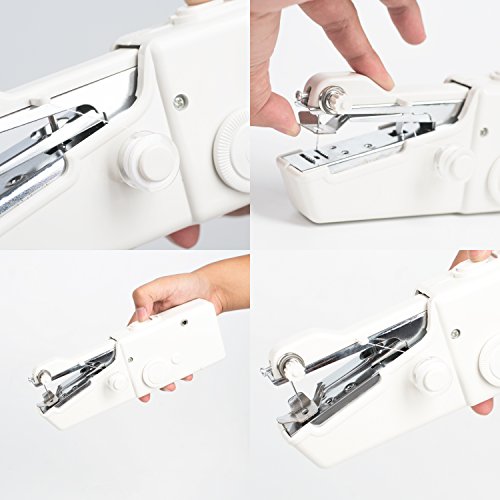 Amado Portable Sewing Machine, Professional Battery-operated Sewing Handheld Electric Household Tool, Cordless Quick Stitch Tool for Fabric - Thumbnail 6