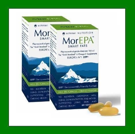 2 X MorEPA SMART FATS 60 SOFTGELS ORANGE OMEGA 3 FISH