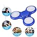 Malltop LED Light Fidget Spinner - High Speed Tri-Spinner Single Finger Decompression EDC Focus Gyro (Blue)