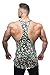 Jed North Bodybuilding Tank Top Gym Stringer Y-Back Muscle Racerback,Camo,Large