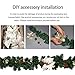 YUNLIGHTS Pre Lit Christmas Garland with Lights, 16.4Ft 120 Clear Lights DIY Lighted Garland with Rich Ornaments 8 Lighting Modes for Christmas Holiday Wedding Party Garden Home Decorations
